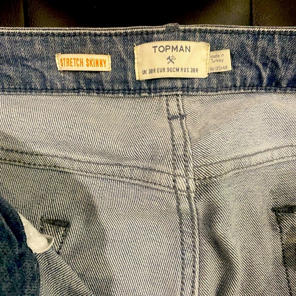 Top Man Stretch Skinny Jeans Men’s size 38 - Picture 4 of 4